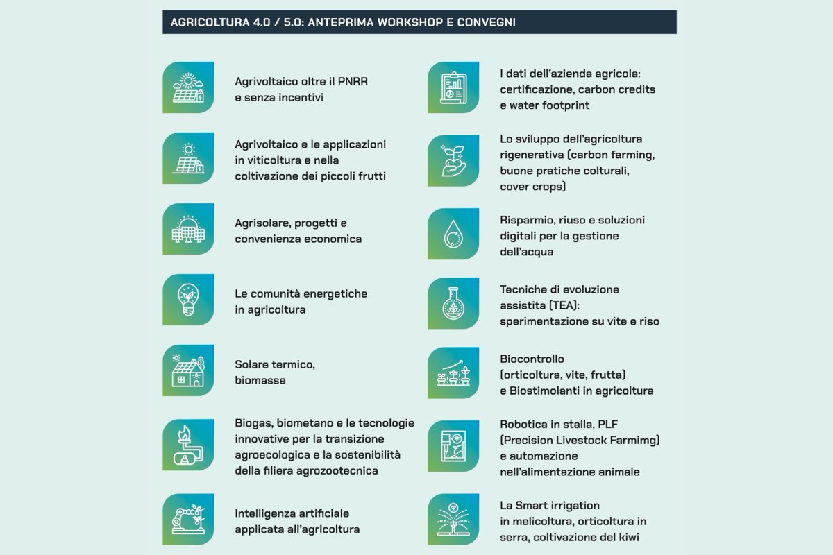 Anteprima dei workshop e convegni organizzati in occasione di FIeragricola Tech 2025